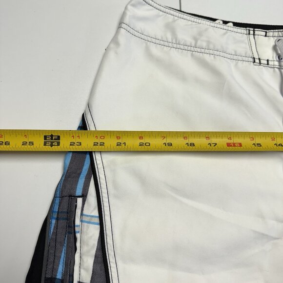 Vintage Oneill Board Shorts Swimming Trucks Mens 38 White Y2K Embroidered - Picture 9 of 12